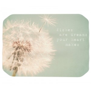 East Urban Home Debbra Obertanec 'Wishes Are Dreams Fuzzy' Placemat EAUU2089